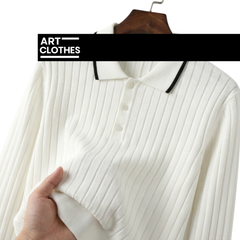 Polo Maille Manches Longues
