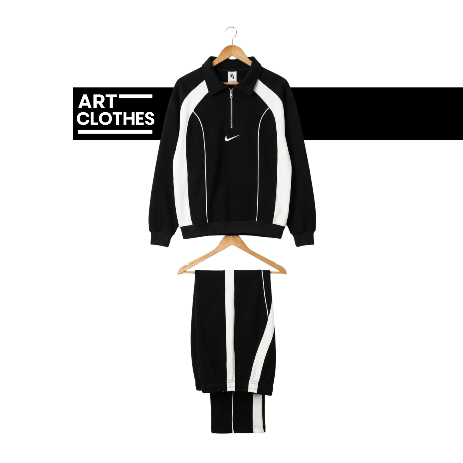 Duo Sportswear Piping Blanc/Noir