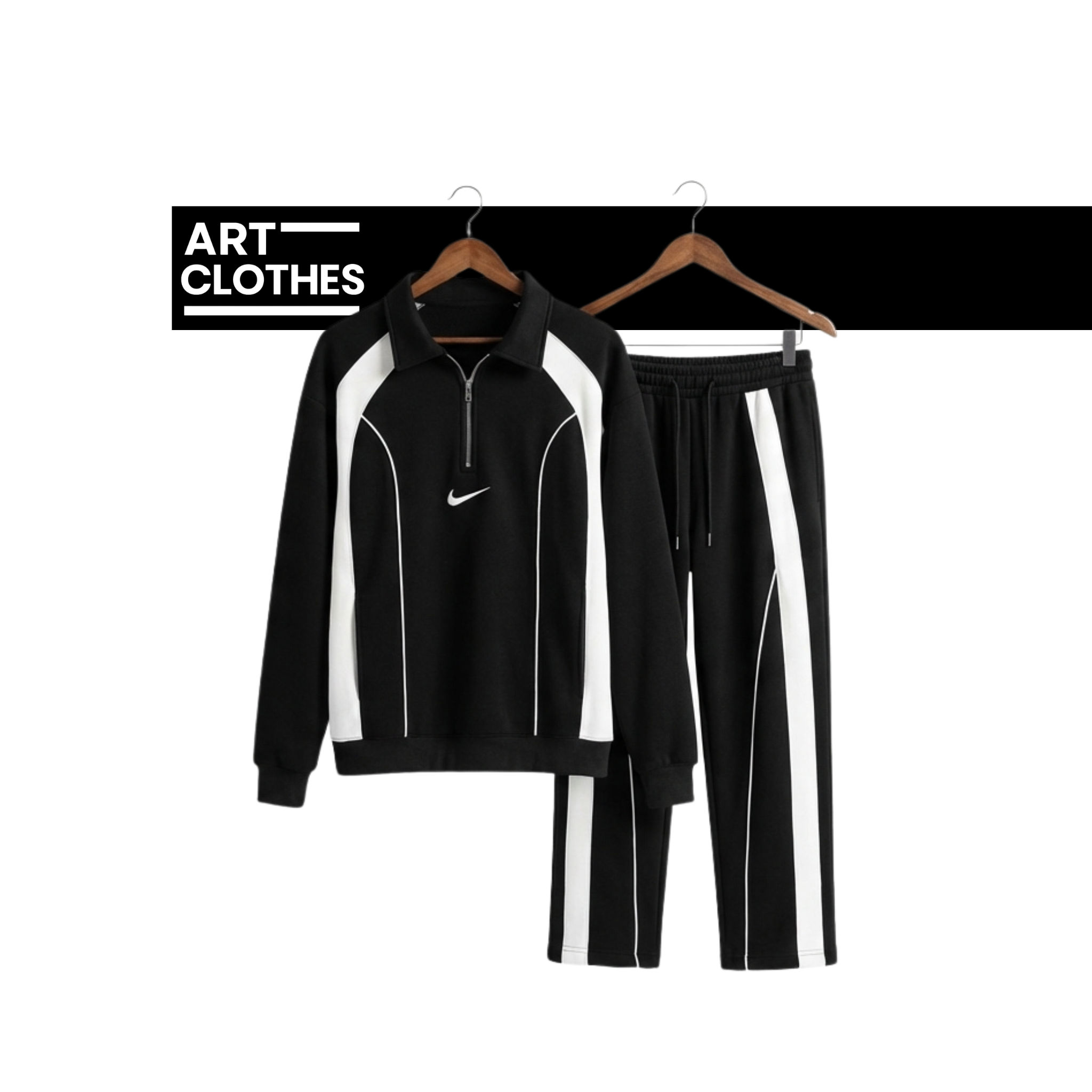 Duo Sportswear Piping Blanc/Noir