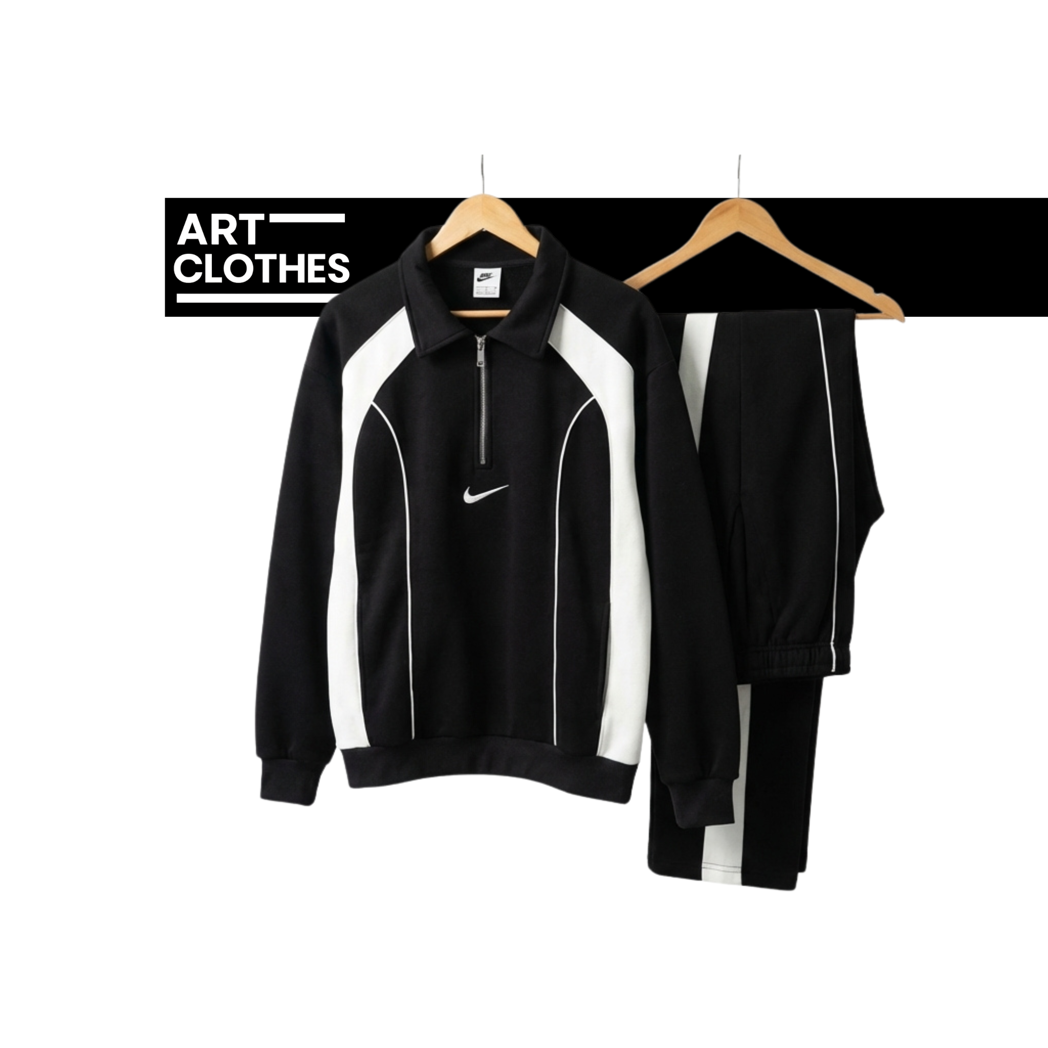Duo Sportswear Piping Blanc/Noir