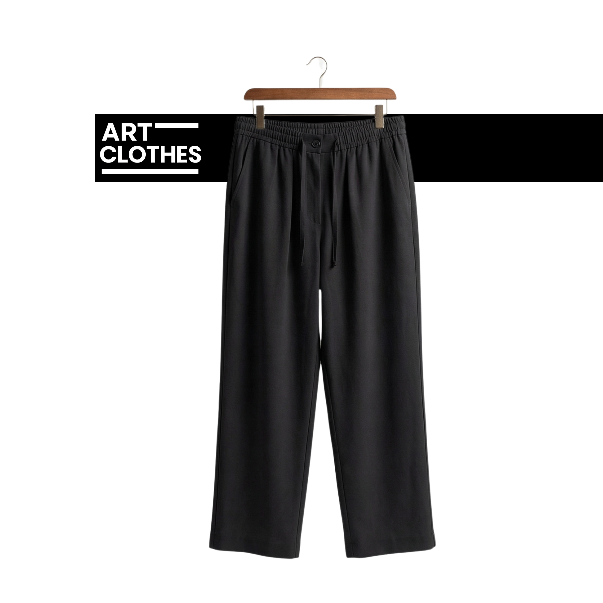 Pantalon Décontracté Coupe Large