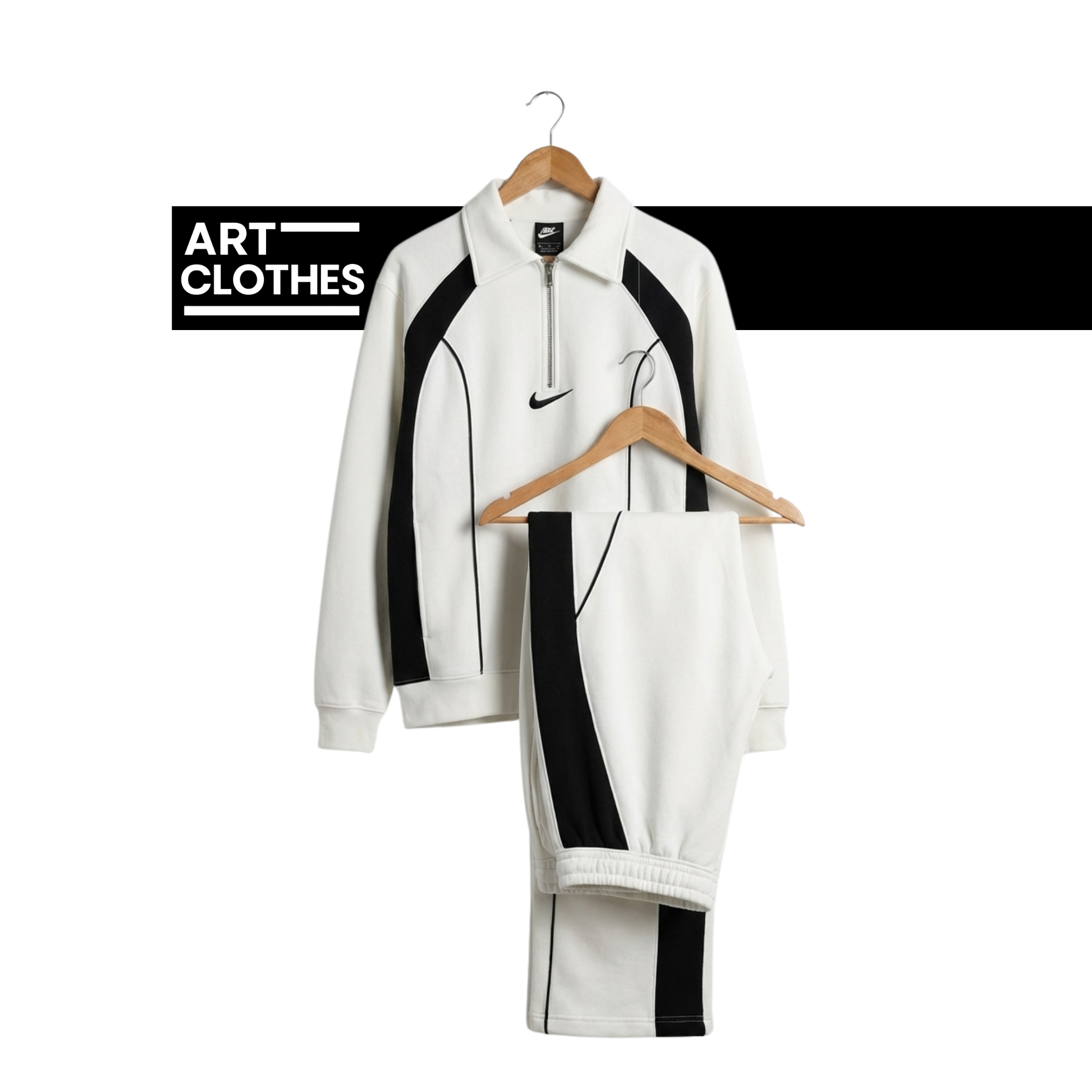 Duo Sportswear Piping Blanc/Noir