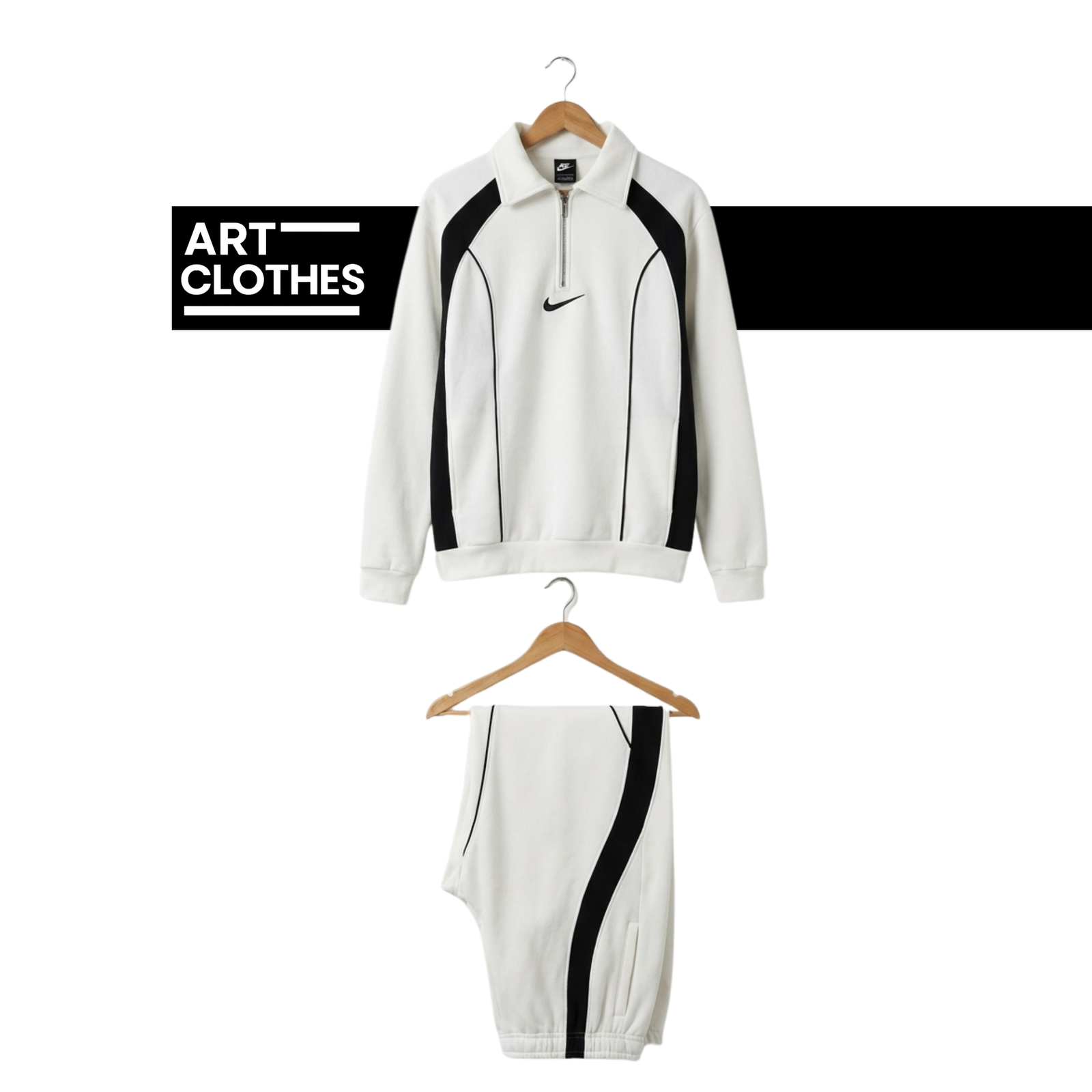 Duo Sportswear Piping Blanc/Noir