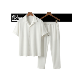 Set Texturé Chemise & Pantalon